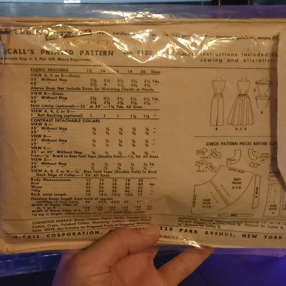 McCalls Pattern Book 1957 - Picture 2 of 2
